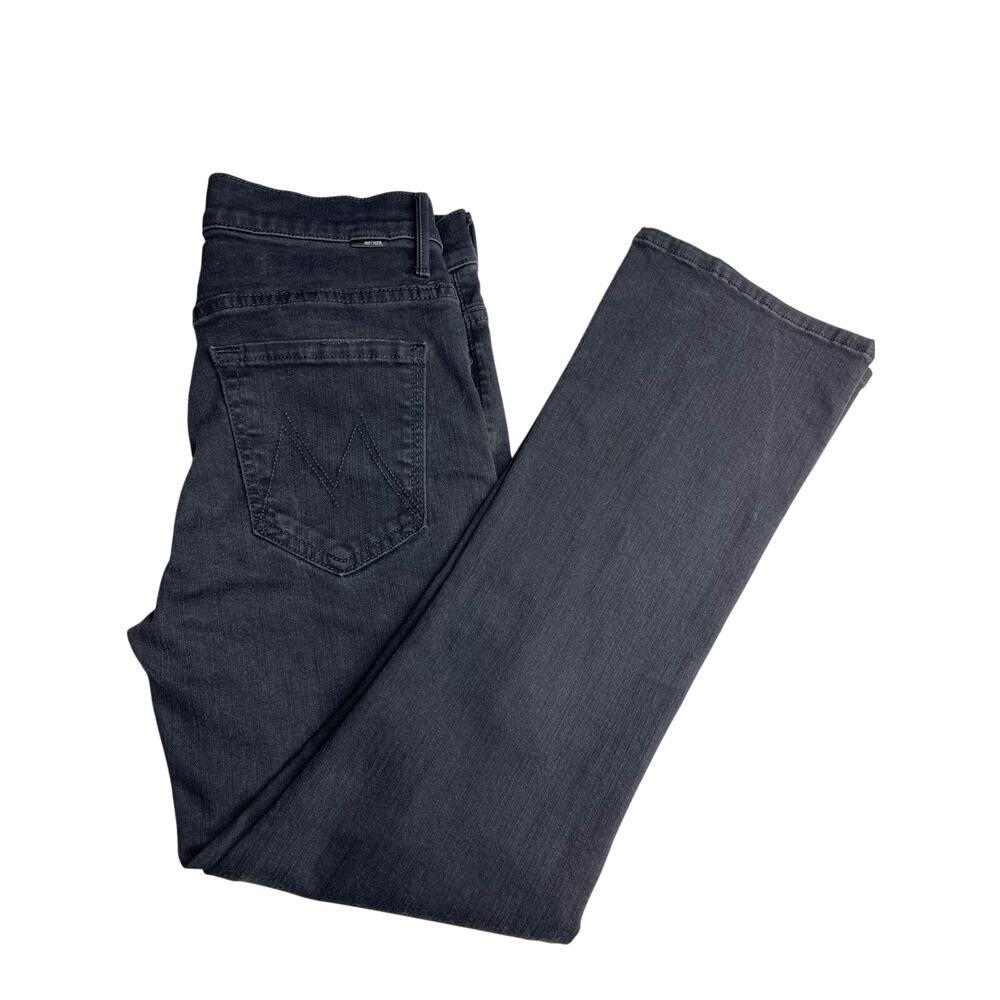 Mother the Insider Crop Jeans  size 27 Not guilty washed black Stretch denim